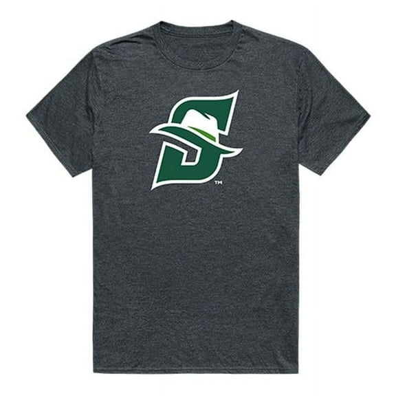 Stetson University Men Cinder T-Shirt, Heather Charcoal - Small