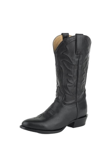 Masterson Boot Co Black Leather Western Ankle Boots Side Zip Men\'s 11 EW Masterson western leather boot - Gem main image 4