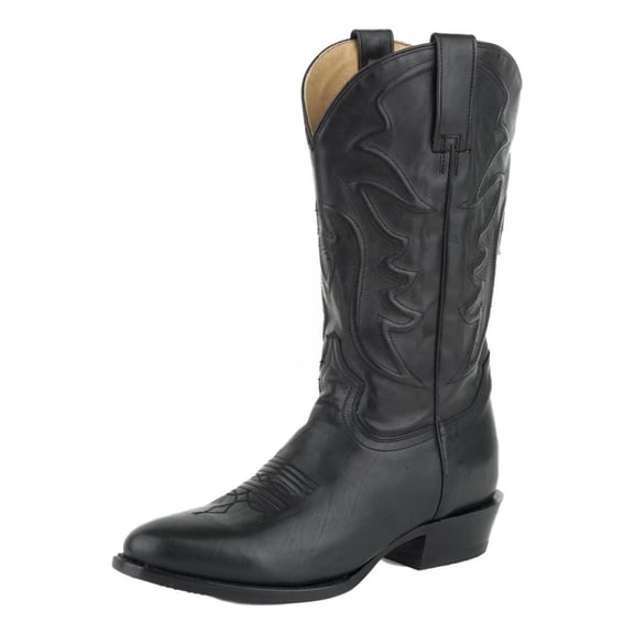 Stetson Western Boots Mens Ames 13" Shaft Black 12-020-7311-1686 BL