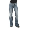 thumbnail image 1 of Stetson Western Denim Jeans Womens 4 Long Blue 11-054-0816-0281 BU, 1 of 4