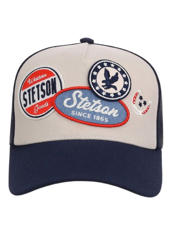 Western Goods Patchwork Adjustable Snapback Trucker Cap Hat