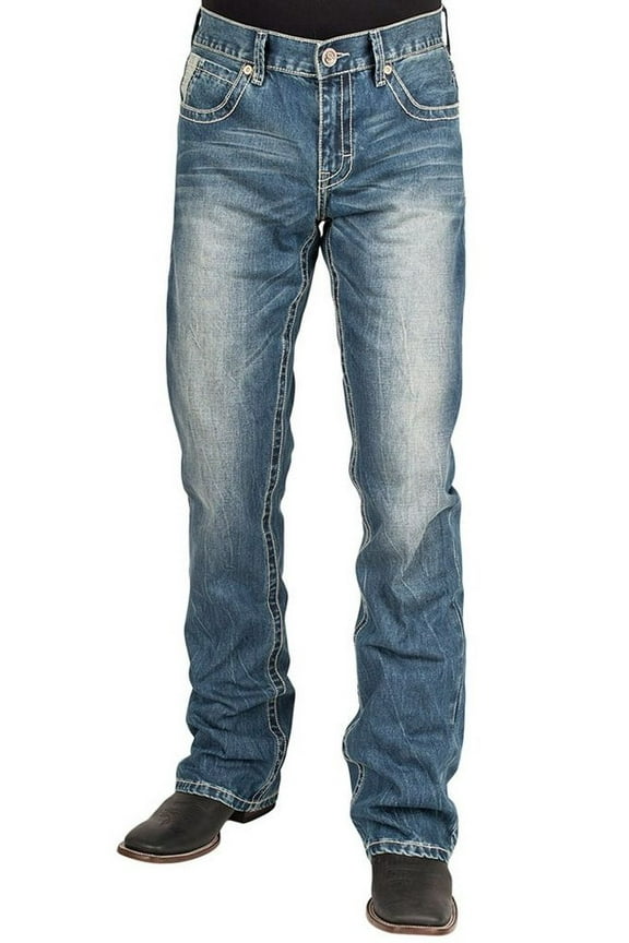 Western Jeans Mens 1014 Fit Light Wash 11-004-1014-4016 BU