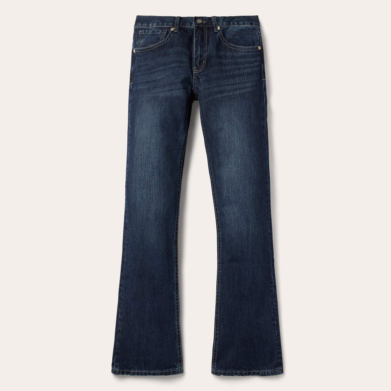 Stetson Mens Western Rocker Jeans, Low Rise, Light Wash, 32 x 34 Blue ...