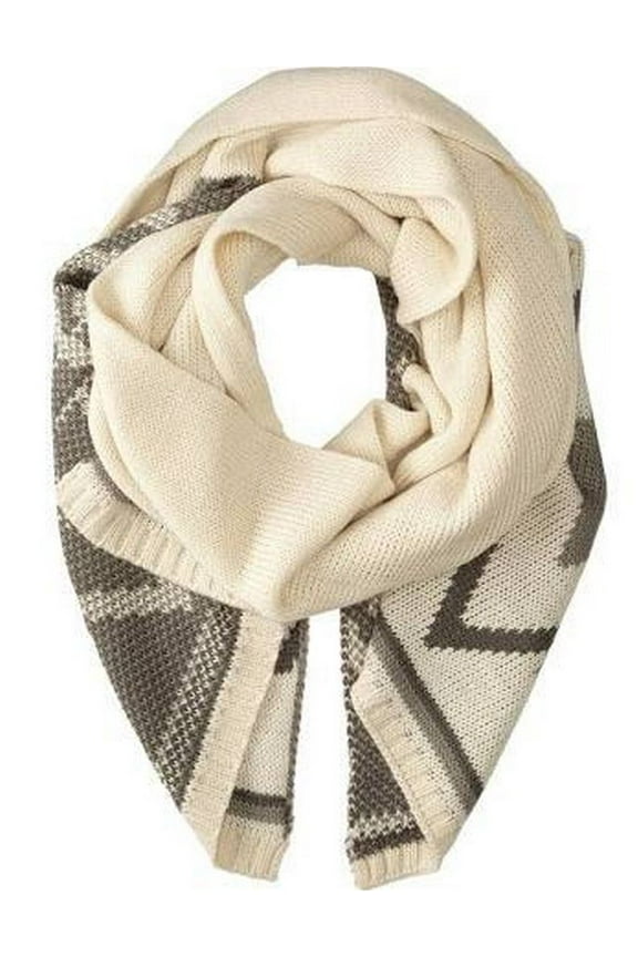 Western Scarf Womens Aztec Sweater Taupe 11-177-0201-6689 BR