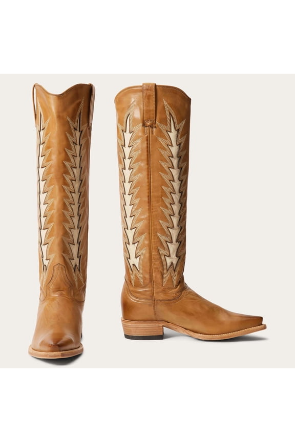 Women's Johnnie Tall Western Boot Snip Toe - 12-021-9105-1338 BR 8 1/2 M US