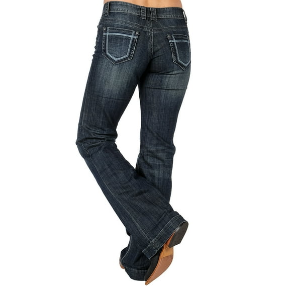 Stetson Womens 11-054-0214-0322 214 Trouser Stitch Pocket Jean 0 R Blue