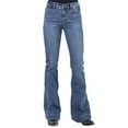 thumbnail image 1 of Stetson Womens 11-054-0921-2400  921 High Rise Flare Fit Jeans 4 R Denim, 1 of 3