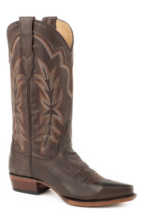 Womens Casey Embroidered Snip Toe Cowboy Mid Calf Boots