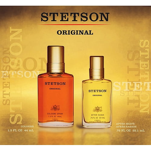 Stetson by Coty for Men 2 Piece Set Includes: 1.5 oz Cologne Splash + 0.75 oz After Shave Splash