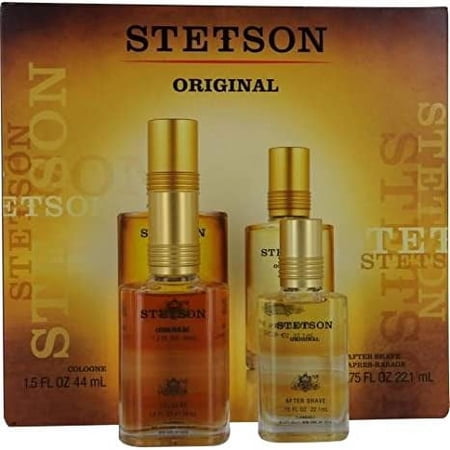 Stetson by Coty for Men 2 Piece Set Includes: 1.5 oz Cologne Splash + 0.75 oz After Shave Splash