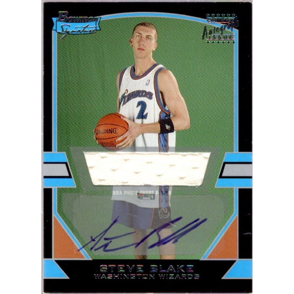 Steve Blake JSY AU RC Card 2003-04 Bowman Signature Edition #100
