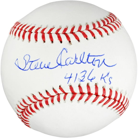 Steve Carlton Philadelphia Phillies Autographed Baseball with "4136 K's" Inscription - Fanatics Authentic Certified