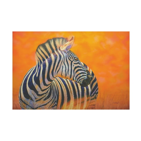 Steve Crockett 'Zebra' Canvas Art