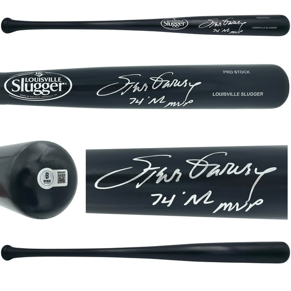 Steve Garvey Autographed Black Louisville Slugger Pro Stock Baseball Bat Los Angeles Dodgers "74 NL MVP" Beckett BAS Witness 241443
