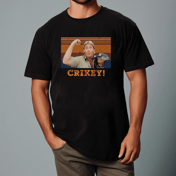 Steve Irwin Animal Lover Crikey Crocodile Hunter Fan Gift Unisex T-shirt, for men & women, up to size 5XL