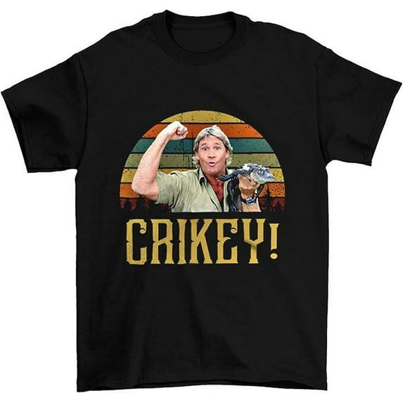 Steve Irwin Crikey Vintage T-Shirt, Classic Movie Shirt, Funny T-Shirt