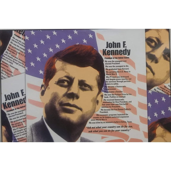 Steve Kaufman 500 Piece JFK Puzzle 19" X 13" Inch