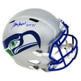 thumbnail image 1 of Steve Largent Signed Seattle Seahawks Throwback Riddell Full Size Speed Replica Helmet w/HOF'95, 1 of 1