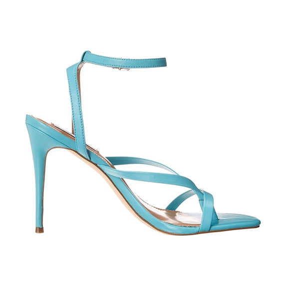Steve Madden Amada Heeled Sandal Teal Leather