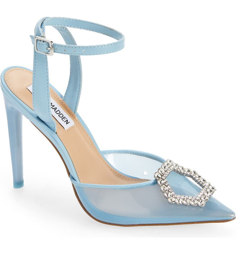 Embellished blue clearance heels