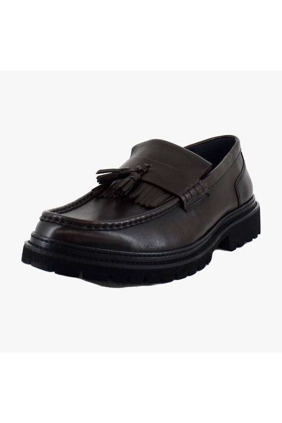 Ankara Men's Loafers & Slip-Ons Brown Leather Size 13 M