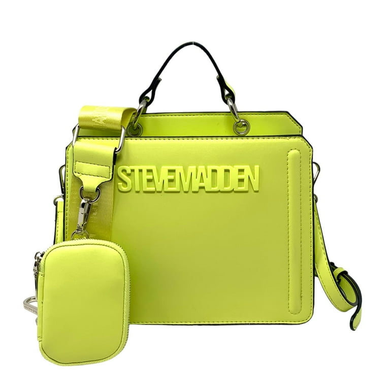Steve Madden Bevelyn Convertible Crossbody Bag, Lemon Bite  display picture 3
