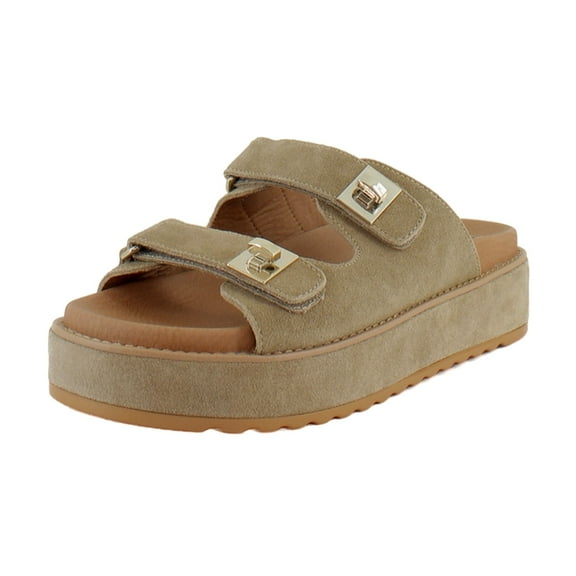 Steve Madden BigSchmona Women's Sandals Taupe Suede Size 9 M