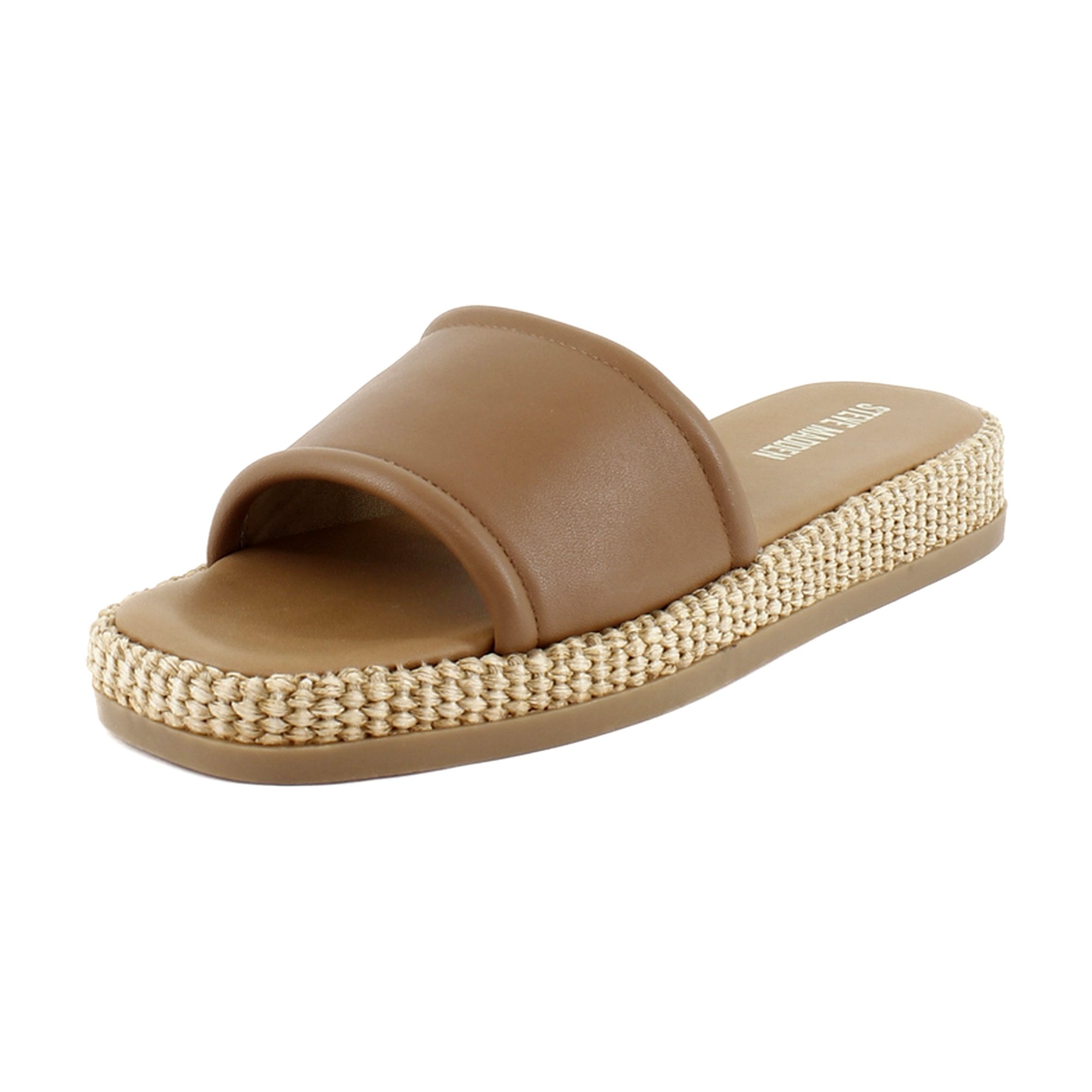 (取寄) スティーブマデン レディース ボードウォーク Steve Madden women Boardwalk Tan Leather Steve Madden Boardwalk Women's Sandals Tan Leather Size 8 M