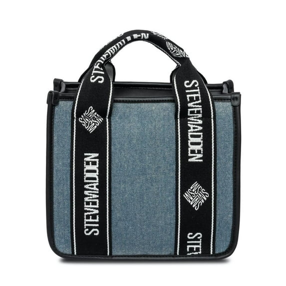 Steve Madden Bwebber Convertible Tote Bag Denim/Black