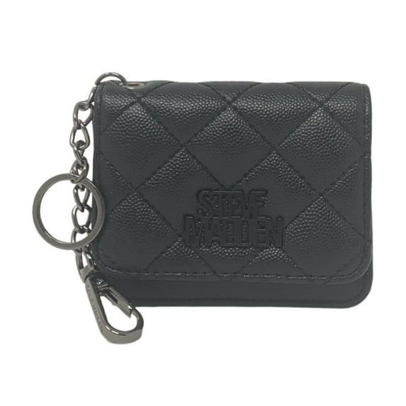 Steve Madden Bwren Flap Wallet with Keyring True Cognac