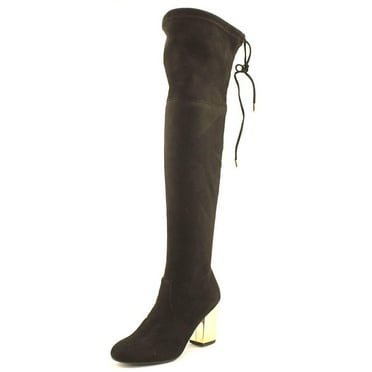 Steve Madden Candle Women  Round Toe Synthetic Black Knee High Boot