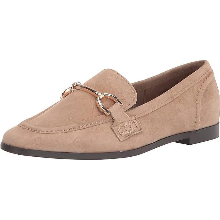 Steve Madden Carrine Tan Suede Slip On Almond Toe Stacked  display picture 1