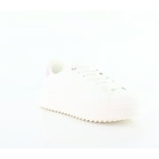 Steve Madden Charlie Women's Fashion Sneakers -Lace up- White/Pink Size 9.5 m