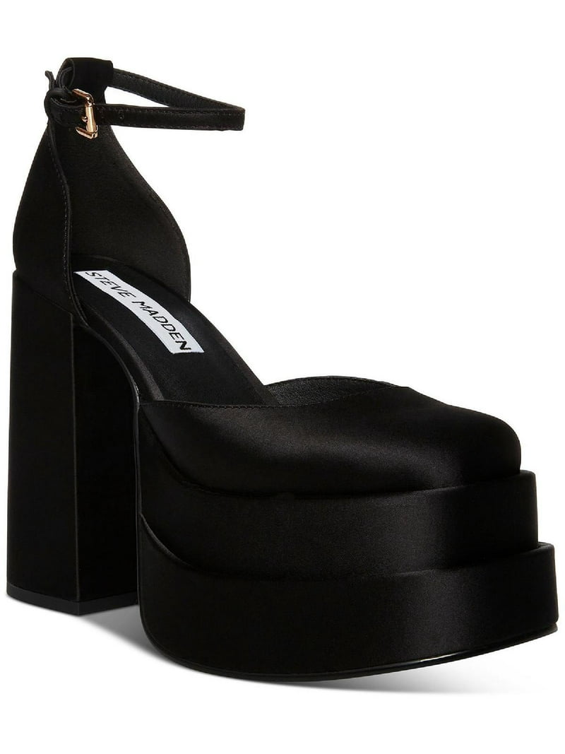Steve Madden Charlize Women's Satin Platform Chunky Block Heel