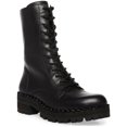 thumbnail image 1 of Steve Madden Conrad Leather Lace Up Milatary Moto Pearl Classic Combat Boot, 1 of 5