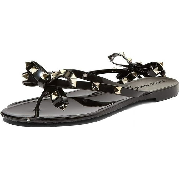 Steve Madden Deena Women's Jelly Flat Studded Sandals