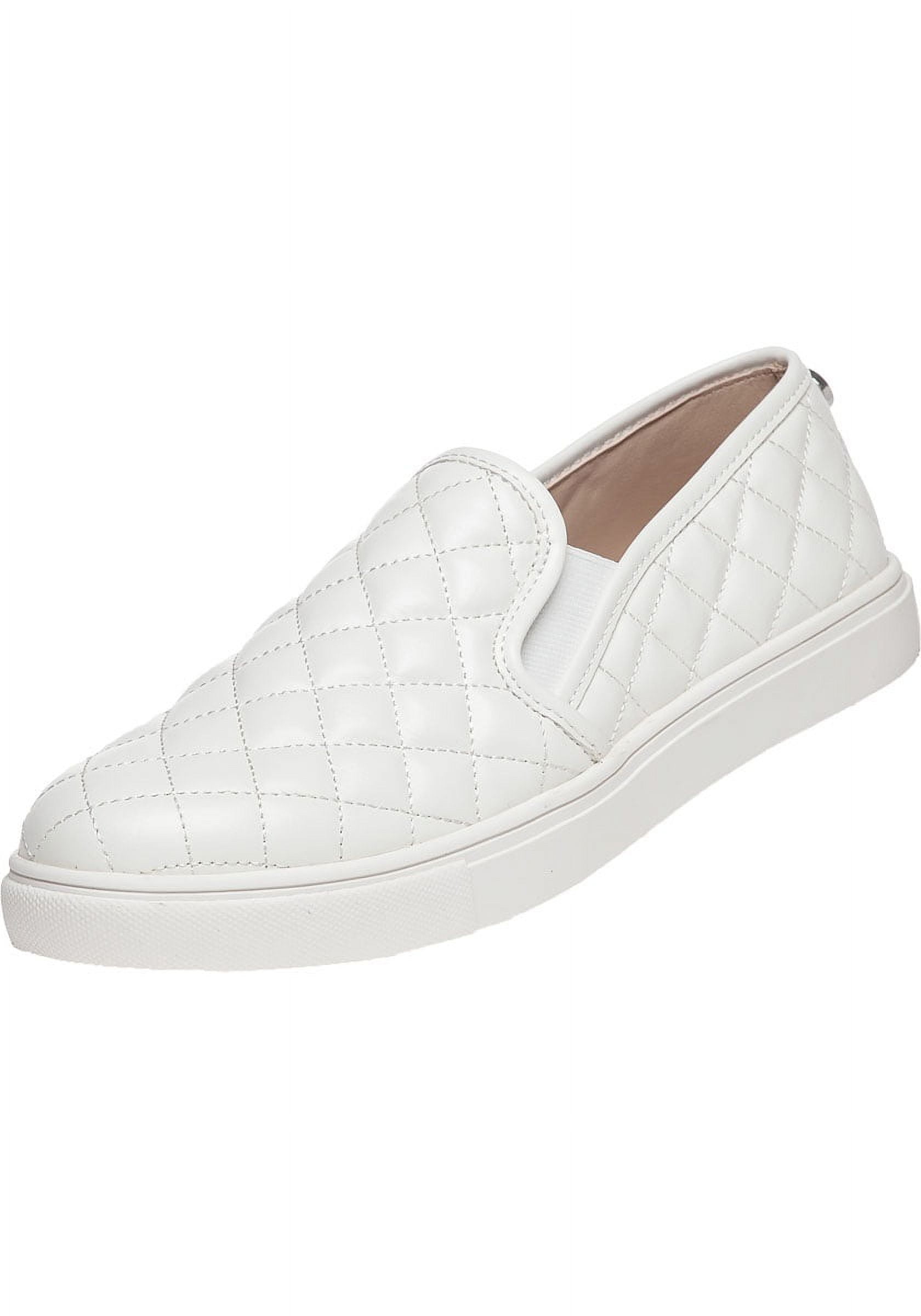 Steve Madden ECENTRCQ Round Toe Slip On Vegan Leather Sneakers