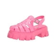 thumbnail image 1 of STEVE MADDEN Womens Pink 2" Platform Ankle Strap Woven Echo Round Toe Block Heel Buckle Gladiator Sandals Shoes 11 M, 1 of 4