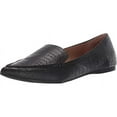 thumbnail image 1 of Steve Madden Feather Black Crocodile Pointed Closed Toe Slip On Flat Loafers (Black Crocodile, 10), 1 of 4
