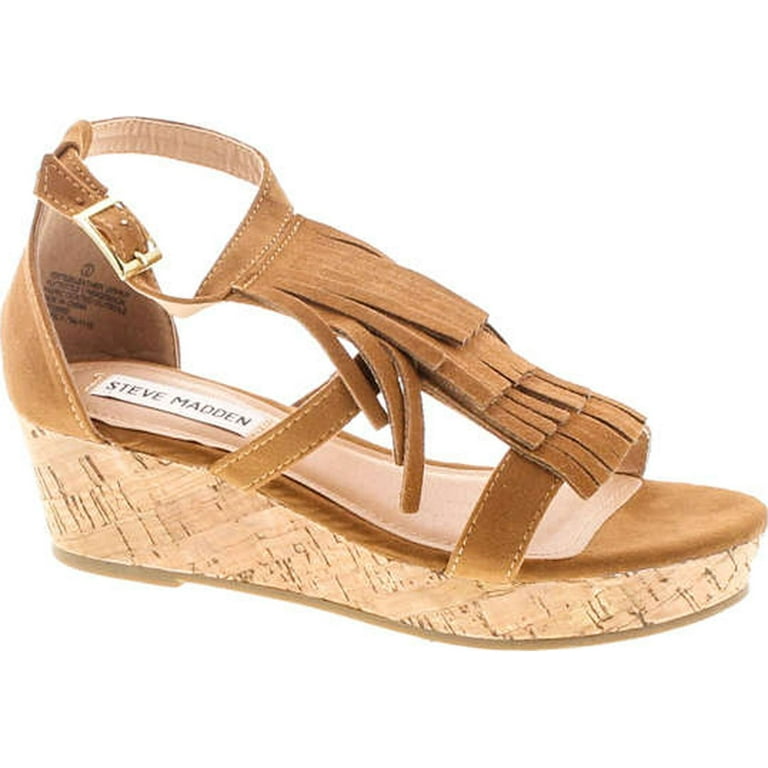 Steve Madden Girls Brand Jfringly Wedge Fringe Fashion