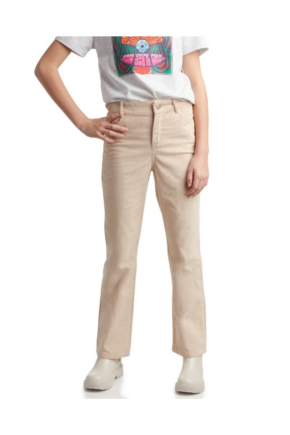 Girls' Corduroy Pants - Vintage Flare Leg Bell Bottom Corduroy Pants (4-16)