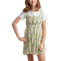 Steve Madden Girls' Dress - Short Sleeve or Sleveless Tunic Dress - Casual Summer Sundress for Girls (4-12)