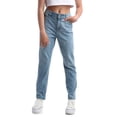 thumbnail image 1 of Steve Madden Girls' Jeans - Wide Leg Boyfriend Jeans - Casual High Waisted Stretch Denim (4-16), 1 of 6
