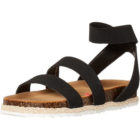 Steve Madden Girls Shoes Girls Kimmie Espadrille Wedge Sandal, Black, 12 Little Kid