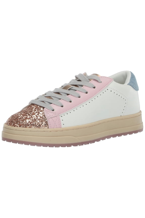 Girls Shoes Girls Molly Sneaker, White Multi, 4 Big Kid