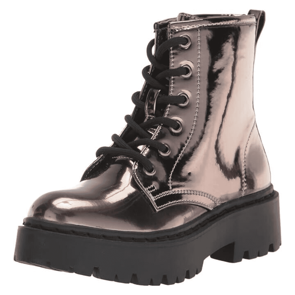 Steve Madden Girls Shoes Rockk Ankle Boot, Mirror, 4