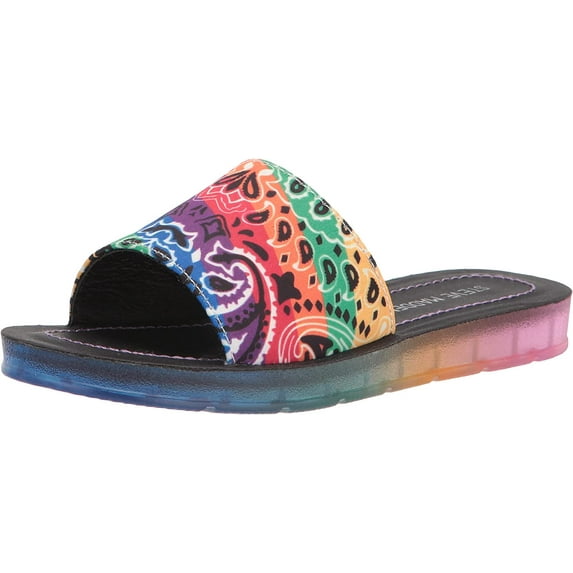 Steve Madden Girls Shoes Unisex-Child Jwinc Slide Sandal Little Kid 4-8 Years 2 Little Kid Multi
