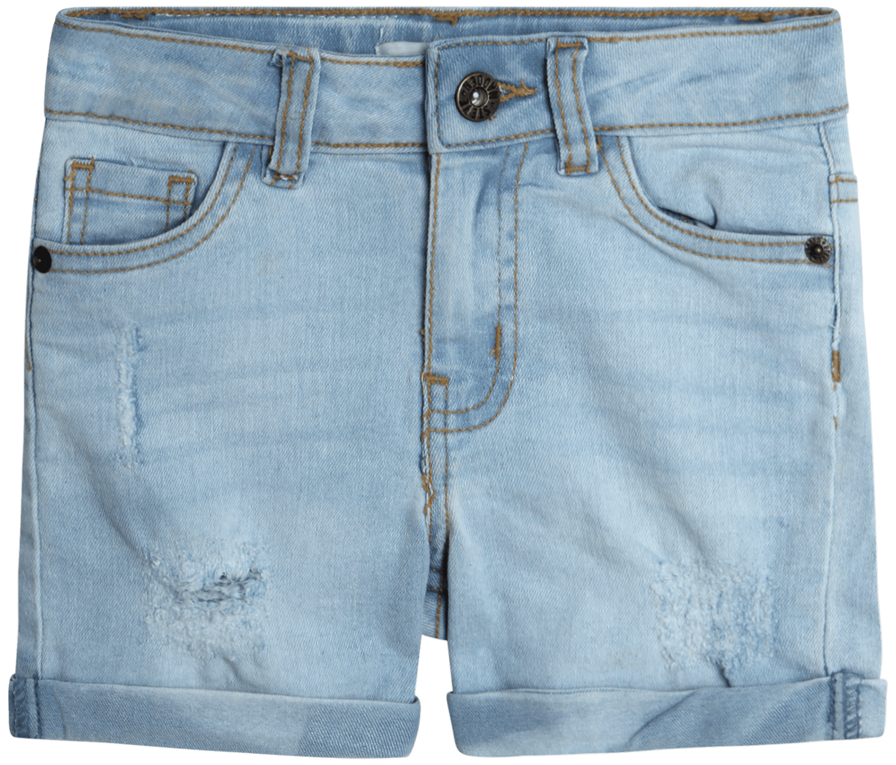 Celebrity Pink Juniors Ultra High Rise Denim Fray Flip Cuff
