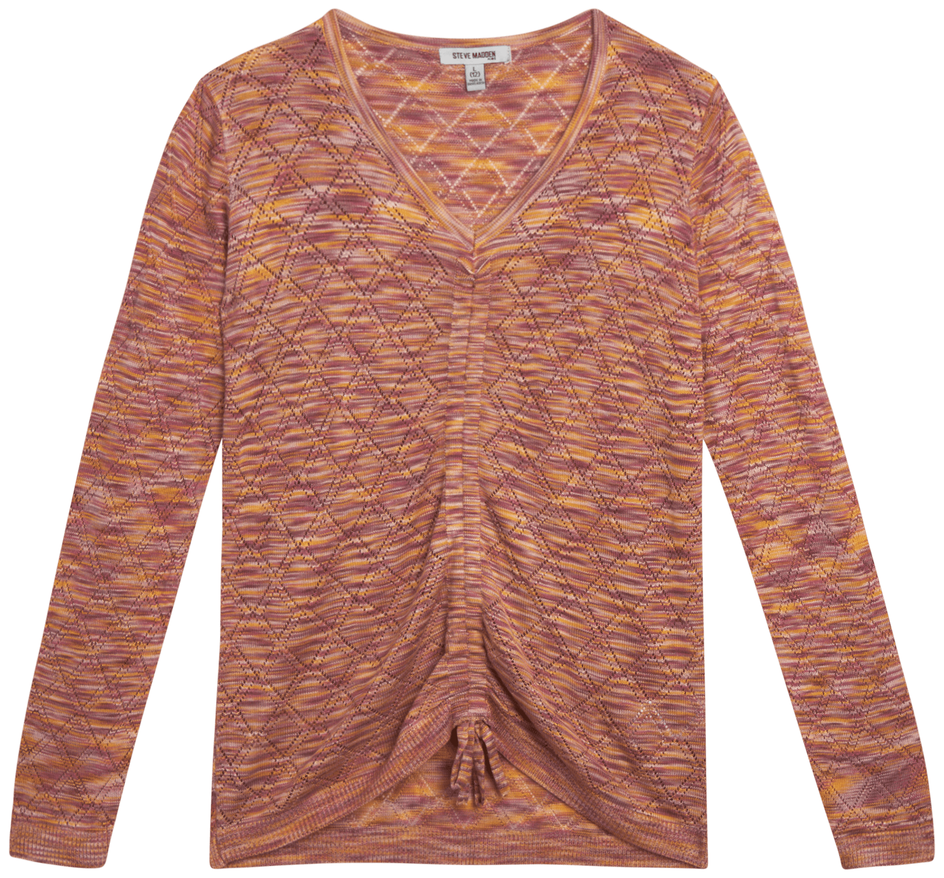 Steve Madden Girls' Sweater Lightweight Casual Knit VNeck Sweater for Girls (416)