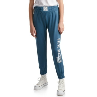Steve Madden Girls' Sweatpants – Active Performance Jogger Sweatpants - Athletic Pants (4-12)